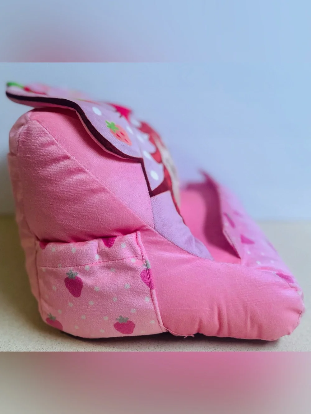 Strawberry Shortcake Plush Lap Desk Pink Laptop Mobile Device Holder Stand New